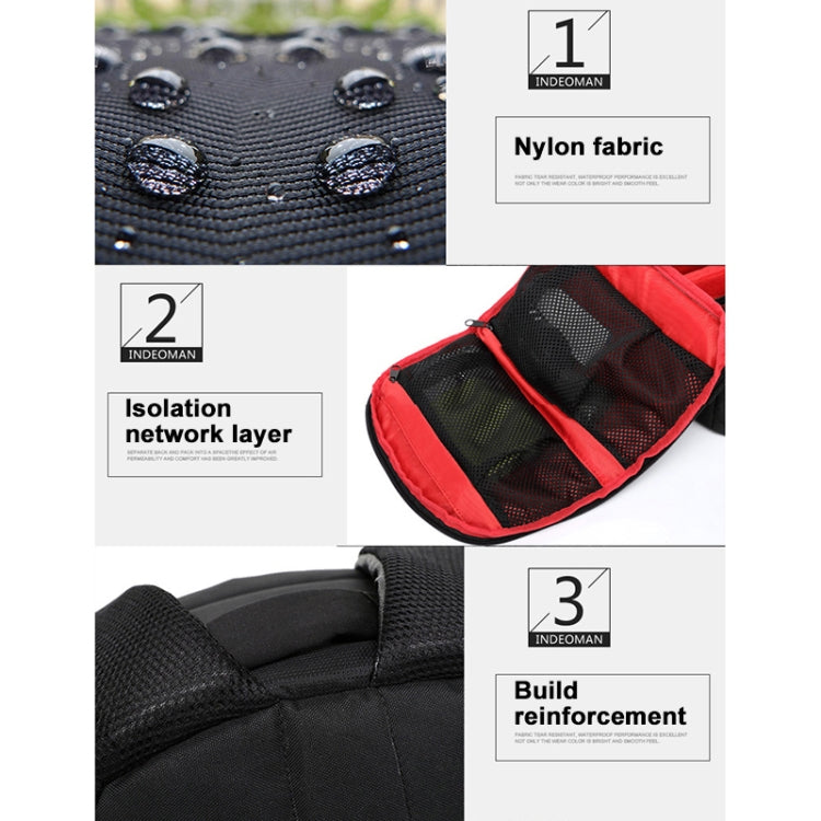 INDEPMAN DL-B012 ポータブルアウトドアスポーツバックパックカメラバッグ GoPro、SJCAM、Nikon、Canon、Xiaomi Xiaoyi YI対応 サイズ：27.5×12.5×34 cm