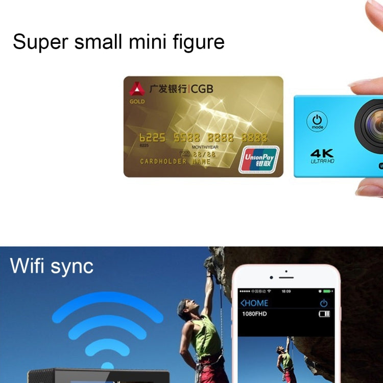 F60 2.0インチスクリーン 170度広角 WiFiスポーツアクションカメラ 防水ハウジングケース付き、64GBマイクロSDカード対応、F60（イエロー）、F60（ホワイト）、F60（シルバー）、F60（マゼンタ）、F60（ブルー）、F60（ゴールド）、F60（ブラック）