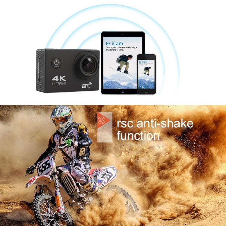 F60 2.0インチスクリーン 170度広角 WiFiスポーツアクションカメラ 防水ハウジングケース付き、64GBマイクロSDカード対応、F60（イエロー）、F60（ホワイト）、F60（シルバー）、F60（マゼンタ）、F60（ブルー）、F60（ゴールド）、F60（ブラック）