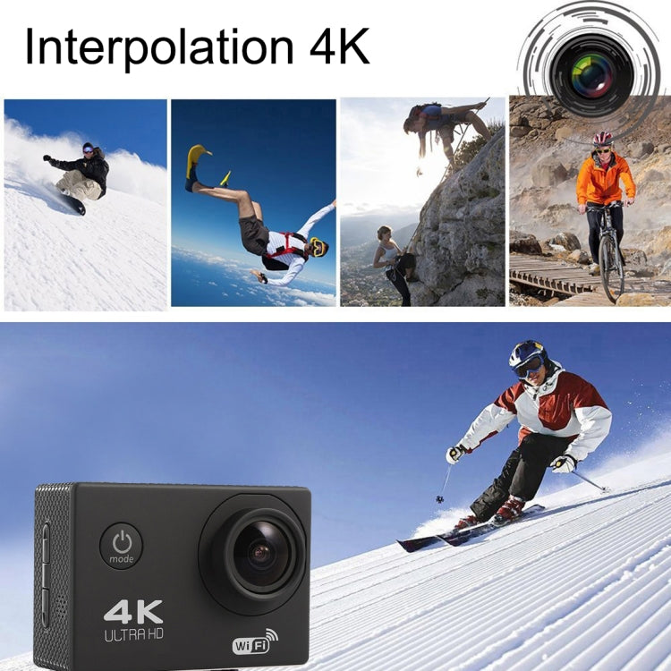 F60 2.0インチスクリーン 170度広角 WiFiスポーツアクションカメラ 防水ハウジングケース付き、64GBマイクロSDカード対応、F60（イエロー）、F60（ホワイト）、F60（シルバー）、F60（マゼンタ）、F60（ブルー）、F60（ゴールド）、F60（ブラック）