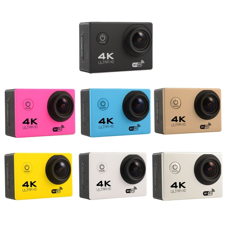 F60 2.0インチスクリーン 170度広角 WiFiスポーツアクションカメラ 防水ハウジングケース付き、64GBマイクロSDカード対応、F60（イエロー）、F60（ホワイト）、F60（シルバー）、F60（マゼンタ）、F60（ブルー）、F60（ゴールド）、F60（ブラック）