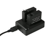 BC-AZ16 Xiaomi Xiaoyi II 4K用 デジタルカメラ USB デュアルバッテリーチャージャー, Xiaomi Xiaoyi II 4K用