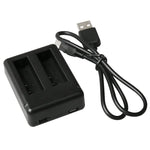 BC-AZ16 Xiaomi Xiaoyi II 4K用 デジタルカメラ USB デュアルバッテリーチャージャー, Xiaomi Xiaoyi II 4K用