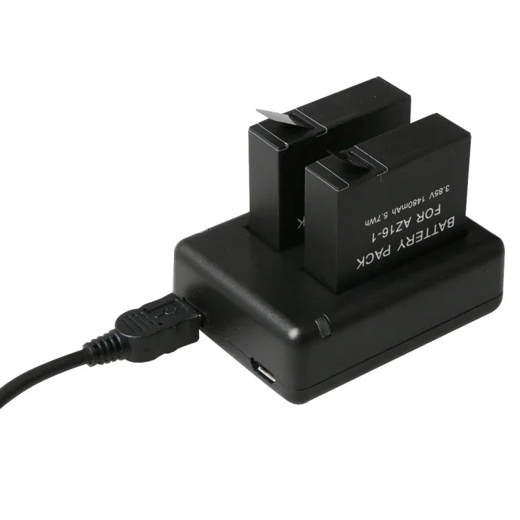 BC-AZ16 Xiaomi Xiaoyi II 4K用 デジタルカメラ USB デュアルバッテリーチャージャー, Xiaomi Xiaoyi II 4K用