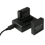 BC-AZ16 Xiaomi Xiaoyi II 4K用 デジタルカメラ USB デュアルバッテリーチャージャー, Xiaomi Xiaoyi II 4K用