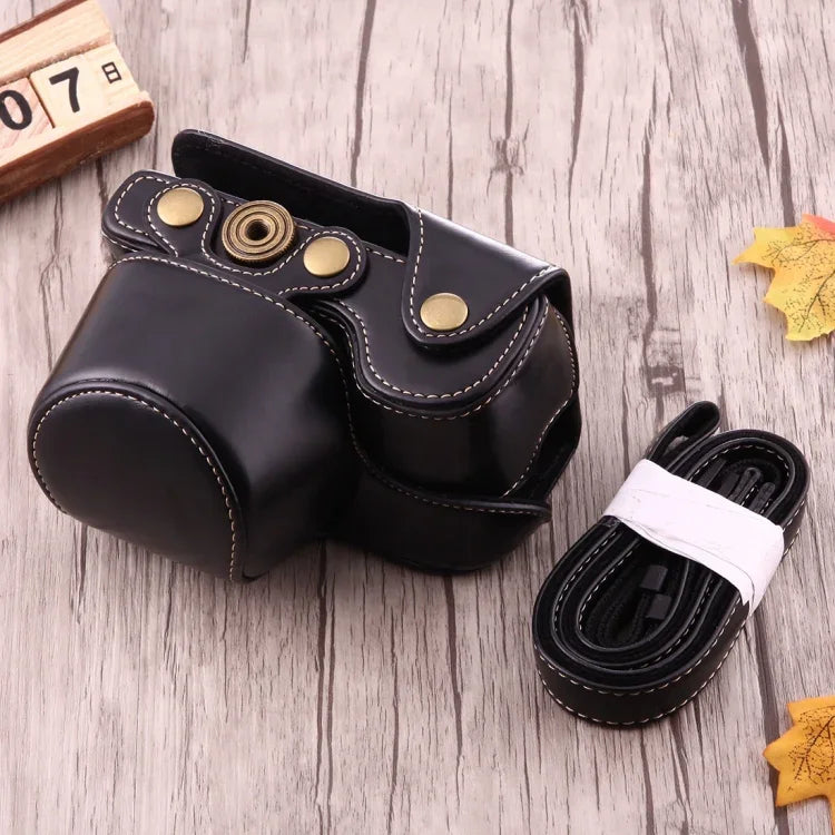 ソニー A6000 / A6300 / Nex 6用 フルボディカメラPUレザーケースバッグ ストラップ付き, ソニー A6000用, A6000用