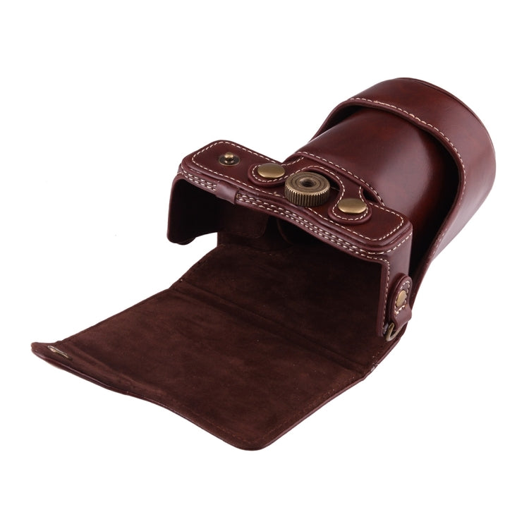 キヤノン EOS M10用 フルボディカメラPUレザーケースバッグ ストラップ付き, EOS M10用