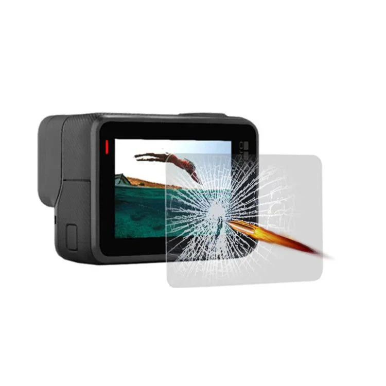 GoPro HERO5 LCDディスプレイスクリーンプロテクター 強化ガラスフィルム、強化ガラスフィルム