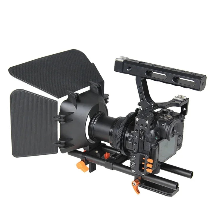 YELANGU YLG1105A A7ケージセット ビデオカメラケージスタビライザー／フォローフォーカス／マットボックス ソニー GH4 / A7S / A7 / A7R / A72 / A7RII / A7SII / A6000 / A6500 / A6300 / A7R3 / A7S3 / A7R4対応