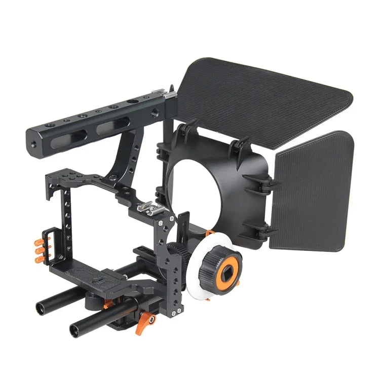 YELANGU YLG1105A A7ケージセット ビデオカメラケージスタビライザー／フォローフォーカス／マットボックス ソニー GH4 / A7S / A7 / A7R / A72 / A7RII / A7SII / A6000 / A6500 / A6300 / A7R3 / A7S3 / A7R4対応