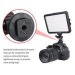 YELANGU YLG0504B 204 LEDs 1000LM 3300-5600K 無偏光調光スタジオライト ビデオ＆写真用ライト Canon、Nikon、DSLRカメラ用, 204 LEDs
