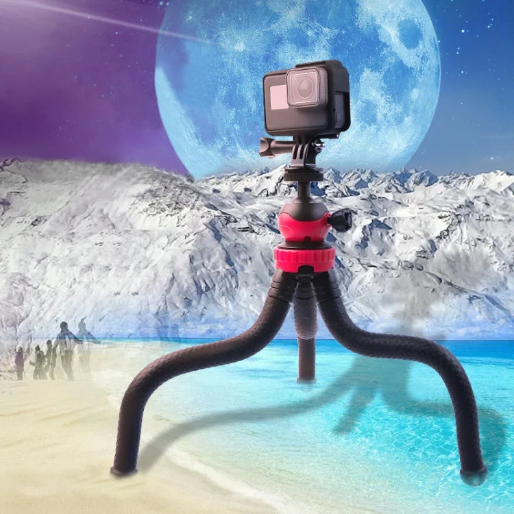 ミニオクトパスフレキシブル三脚ホルダー 電話クランプ付き iPhone、Galaxy、Huawei、GoPro、Insta360、DJIおよびその他のアクションカメラ対応、GP271