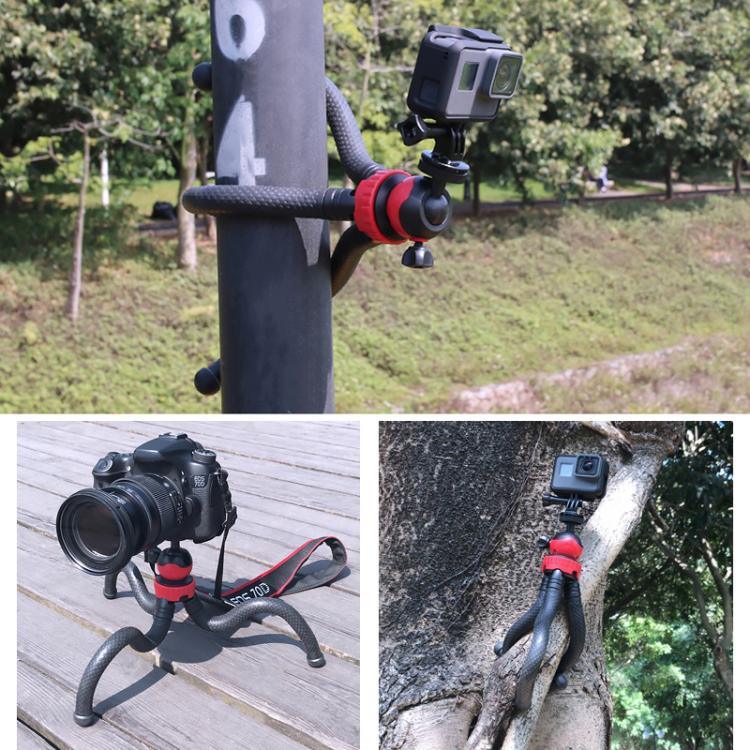 ミニオクトパスフレキシブル三脚ホルダー 電話クランプ付き iPhone、Galaxy、Huawei、GoPro、Insta360、DJIおよびその他のアクションカメラ対応、GP271