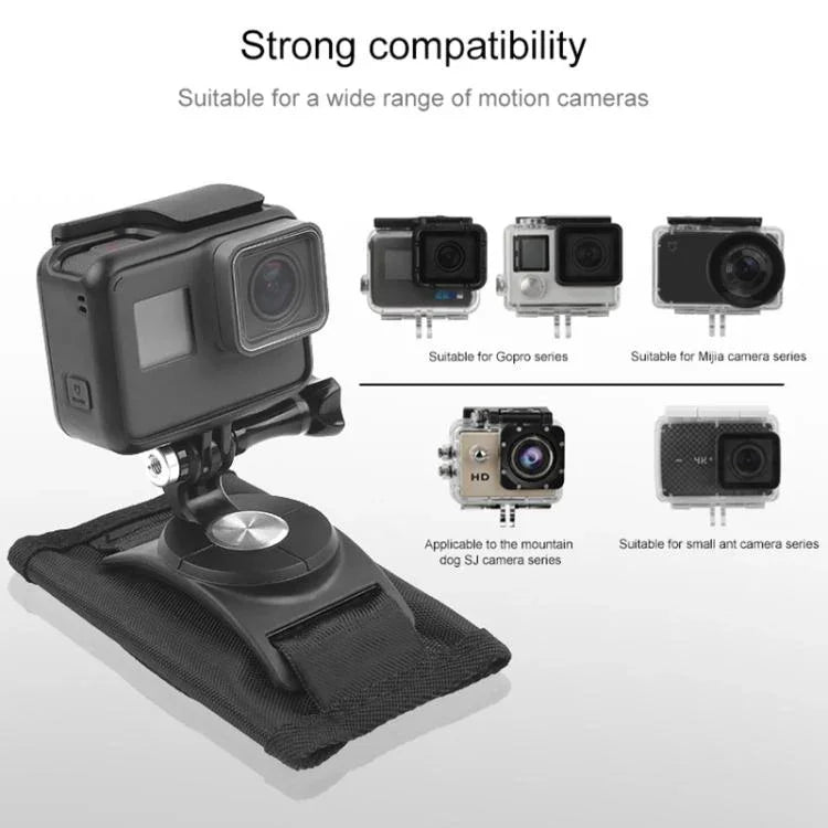 360度回転クイックリリースストラップマウント ショルダーバックパックマウント GoPro、Insta360、DJIおよびその他のアクションカメラ対応