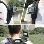 360度回転クイックリリースストラップマウント ショルダーバックパックマウント GoPro、Insta360、DJIおよびその他のアクションカメラ対応