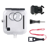 40m防水ハウジング保護ケース GoPro Fusion用 バックルベーシックマウント＆ネジ＆レンチ付き、GoPro Fusion用