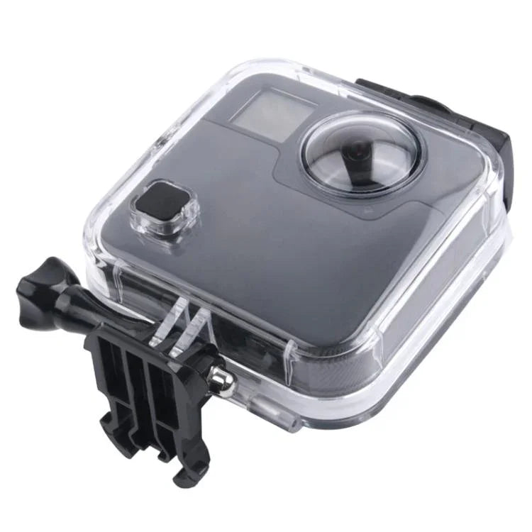 40m防水ハウジング保護ケース GoPro Fusion用 バックルベーシックマウント＆ネジ＆レンチ付き、GoPro Fusion用