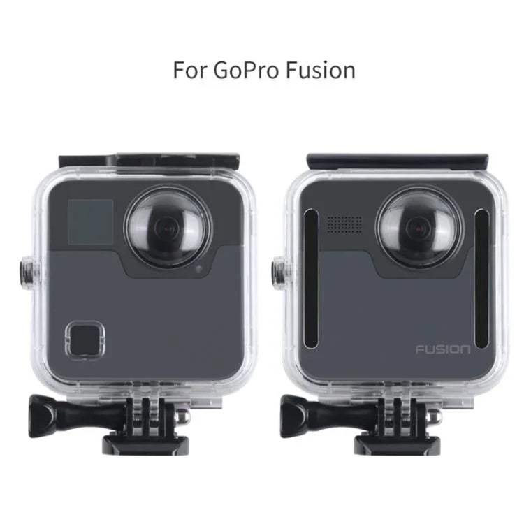 40m防水ハウジング保護ケース GoPro Fusion用 バックルベーシックマウント＆ネジ＆レンチ付き、GoPro Fusion用