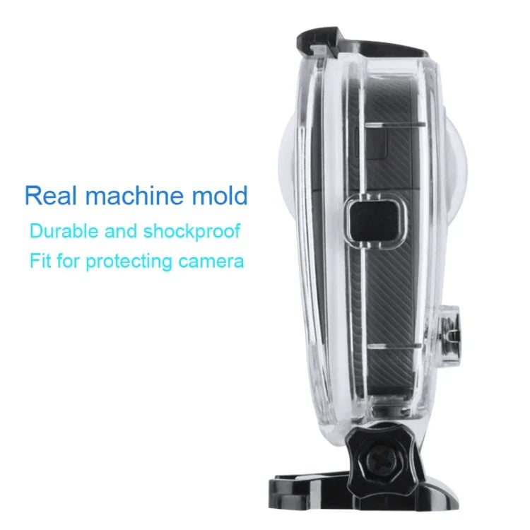 40m防水ハウジング保護ケース GoPro Fusion用 バックルベーシックマウント＆ネジ＆レンチ付き、GoPro Fusion用