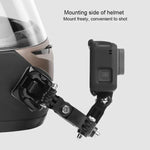 サイクリングヘルメット用接着式多関節アーム固定マウントセット Jフックバックルマウント＆ネジ付き GoPro、Insta360、DJIおよびその他アクションカメラ用, サイクリングヘルメットキット