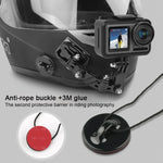 サイクリングヘルメット用接着式多関節アーム固定マウントセット Jフックバックルマウント＆ネジ付き GoPro、Insta360、DJIおよびその他アクションカメラ用, サイクリングヘルメットキット