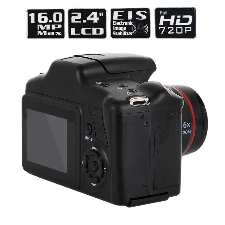 130万画素 HD DV一眼レフカメラ 2.4インチ液晶 フルHD 720P録画 EIS搭載 720P
