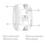 YONGNUO YN35MM F2N 1:2 AF/MF 広角単焦点オートフォーカスレンズ Nikon DSLRカメラ用, YN35MM F2N