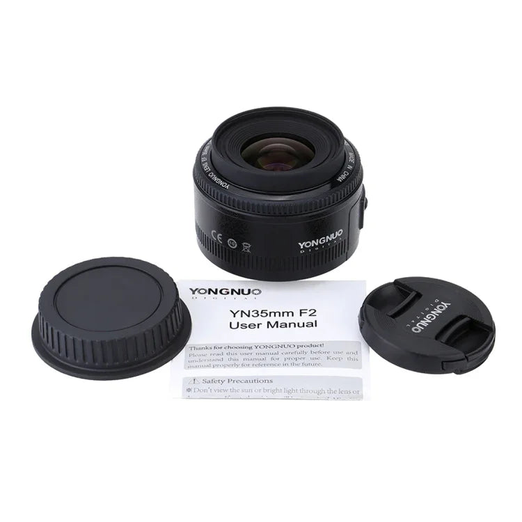 YONGNUO YN35MM F2N 1:2 AF/MF 広角単焦点オートフォーカスレンズ Nikon DSLRカメラ用, YN35MM F2N