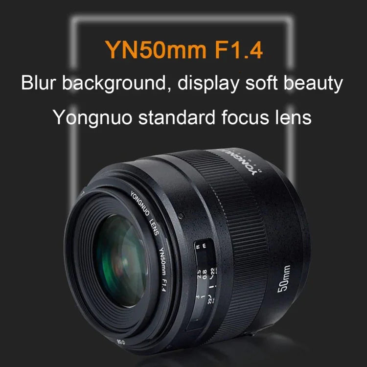YONGNUO YN50MM F1.4C F1.4 大口径オートフォーカスレンズ Canon用, N50MM F1.4C