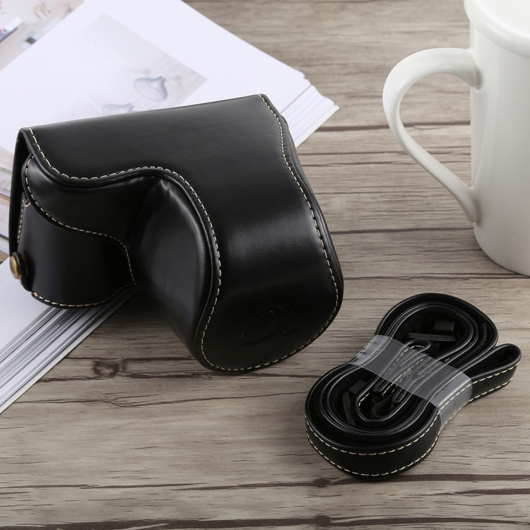 Sony A5100用フルボディカメラPUレザーケースバッグ ストラップ付き, Sony A5100用