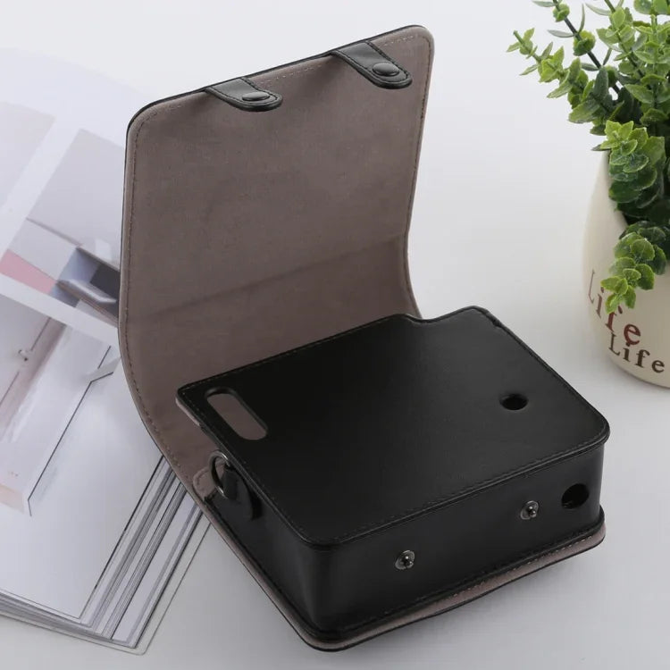 レトロスタイル ストラップ付きフルボディカメラPUレザーケースバッグ FUJIFILM instax SQUARE SQ6用, FUJI SQ6用