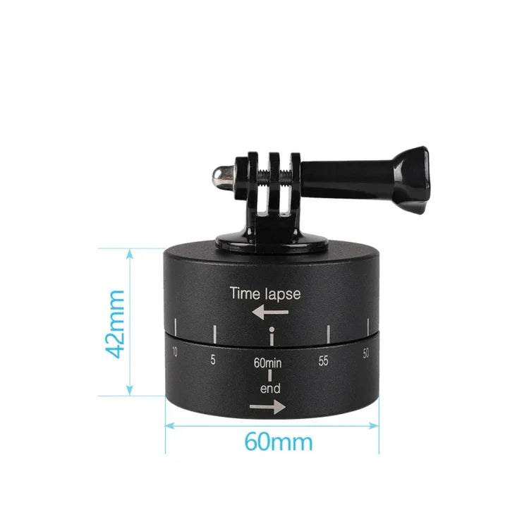 360度自動回転 60分タイムラプス スタビライザートライポッドヘッドアダプター GoPro用, 60分