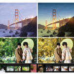JUNESTAR 4-in-1 プロフェッショナル 52mm レンズフィルター (ND2-400 + レッド + イエロー + FLD / パープル) GoPro HERO5 / 4s / 4 / 3+ / 3 / 2 & Xiaomi Xiaoyi Yi I / II 4K & SJCAM スポーツアクションカメラ用、4-in-1 52mm レンズ