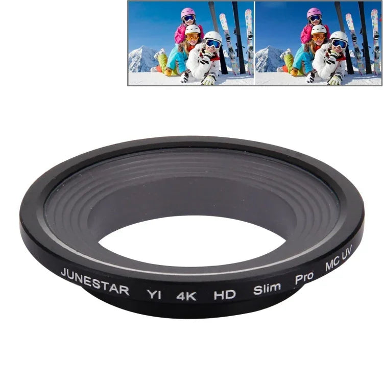 JUNESTAR Xiaomi Xiaoyi Yi II 4K スポーツアクションカメラ用 プロフェッショナル HD スリム MCUV レンズフィルター、MCUV レンズフィルター