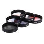 JUNESTAR 6in1 プロフェッショナル 34mmレンズフィルター(CPL + UV + グラデーションレッド + グラデーションオレンジ + グラデーションブルー + グラデーショングレー) DJI Phantom 3 & 4用