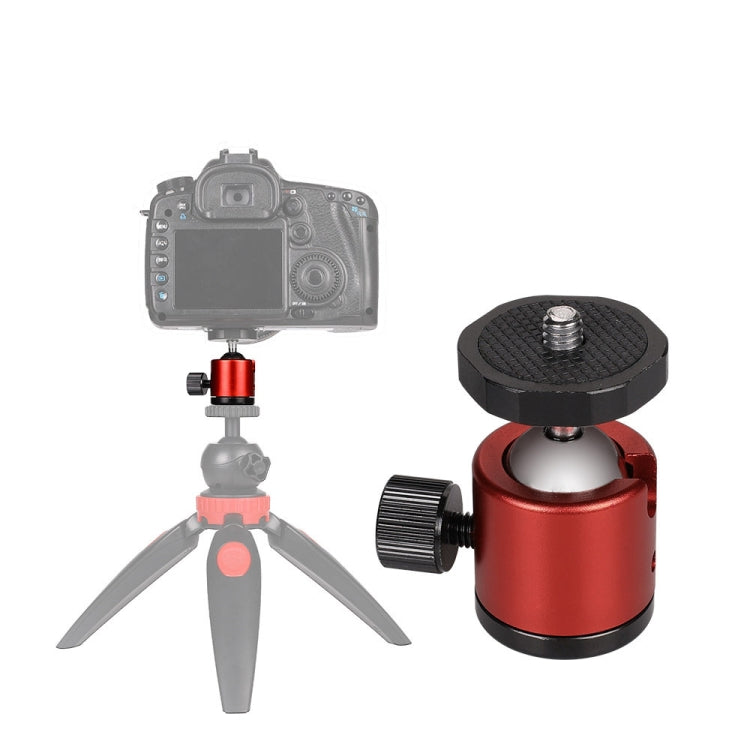 ミニ360度回転パノラマメタルボールヘッド DSLR & デジタルカメラ用, 赤, 黒, 青