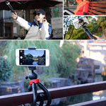 MZ305 ミニ オクトパス フレキシブル三脚 ホルダー ボールヘッド付き SLRカメラ、GoPro HERO10 ブラック / HERO9 ブラック / HERO8 ブラック /7 /6 /5 /5 セッション /4 セッション /4 /3+ /3 /2 /1、DJI Osmo Action、Xiaoyi 他アクションカメラ、携帯電話、サイズ：30cmx5cm、MZ305