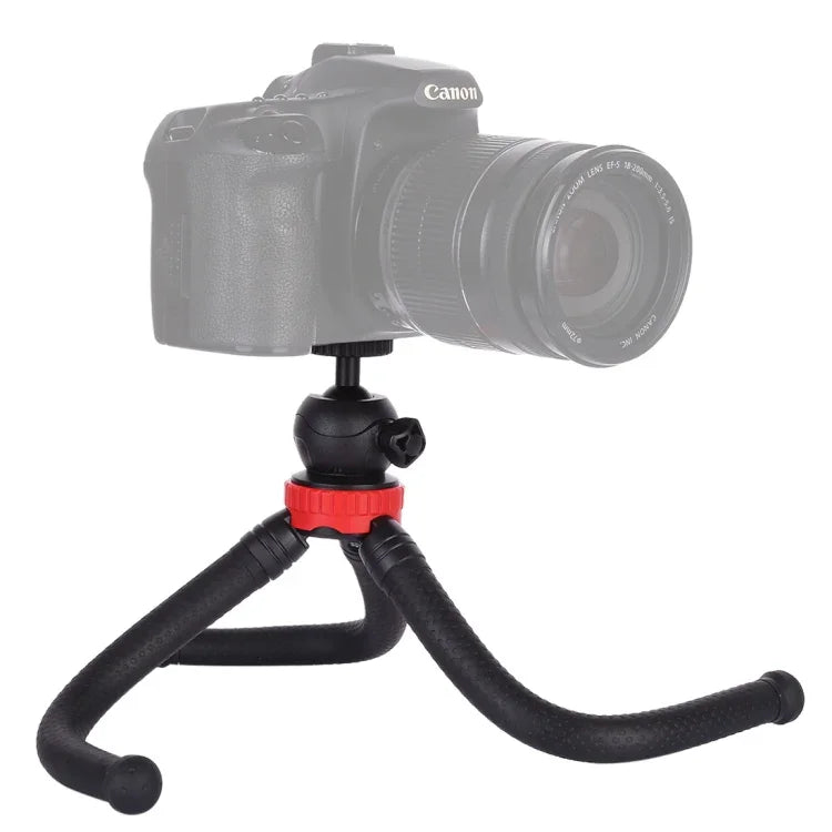 MZ305 ミニ オクトパス フレキシブル三脚 ホルダー ボールヘッド付き SLRカメラ、GoPro HERO10 ブラック / HERO9 ブラック / HERO8 ブラック /7 /6 /5 /5 セッション /4 セッション /4 /3+ /3 /2 /1、DJI Osmo Action、Xiaoyi 他アクションカメラ、携帯電話、サイズ：30cmx5cm、MZ305