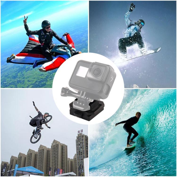 GP193 アルミ合金ヘルメット自撮りスタンド GoPro、Insta360、DJIおよびその他アクションカメラ用、GP193