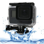 GoPro HERO6 /5 ブラック用 60m 防水ハウジング ダイビングケース タッチスクリーンバックドア＆フィルター / バックル ベーシックマウント＆ネジ付き、レンズ分解不要、60m 防水
