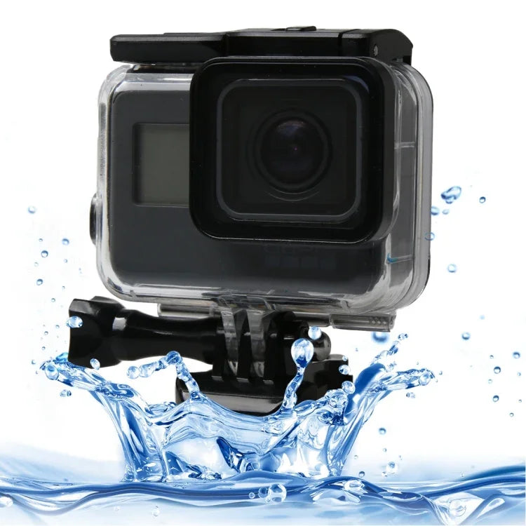 GoPro HERO6 /5 ブラック用 60m 防水ハウジング ダイビングケース タッチスクリーンバックドア＆フィルター / バックル ベーシックマウント＆ネジ付き、レンズ分解不要、60m 防水