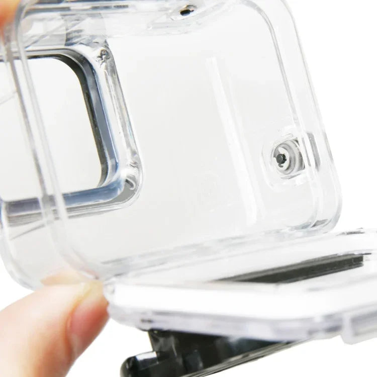 GoPro HERO6 /5 ブラック用 60m 防水ハウジング ダイビングケース タッチスクリーンバックドア＆フィルター / バックル ベーシックマウント＆ネジ付き、レンズ分解不要、60m 防水