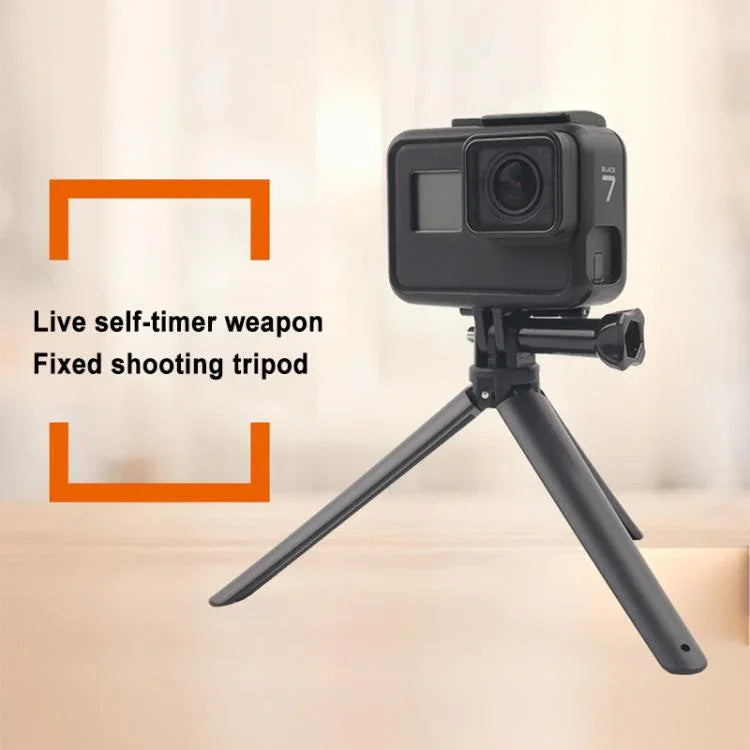 GP456 GoPro、Insta360、DJIおよびその他のアクションカメラと4-6.8インチスマホ用 三脚ブラケット、GP456