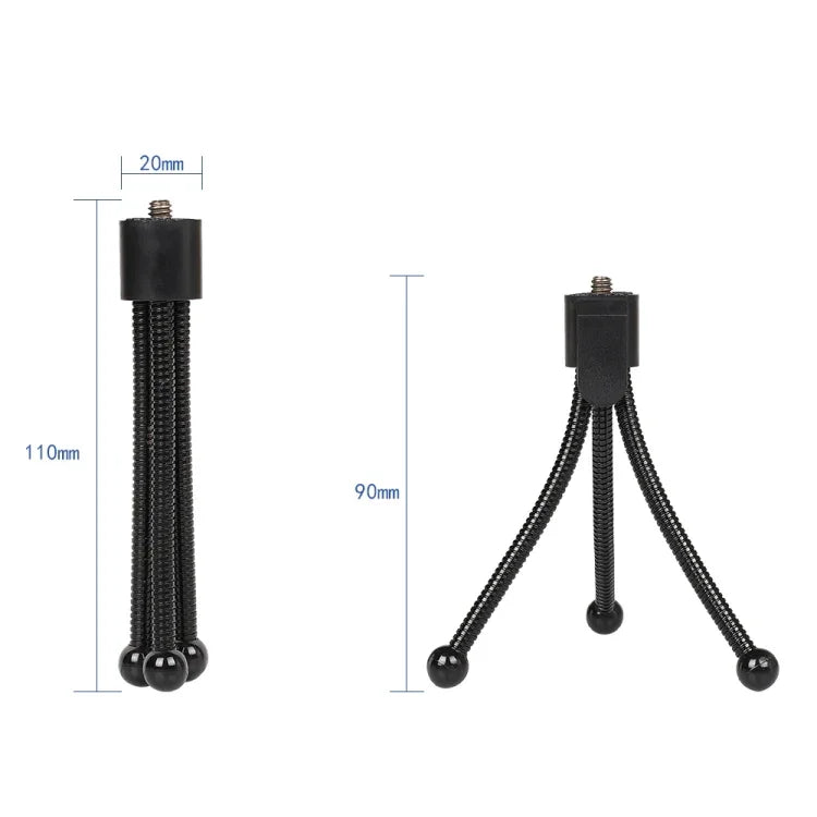 ミニメタルデスクトップ三脚マウント UNC1/4ネジインターフェース 最大荷重: 0.6kg, ミニメタルデスクトップ