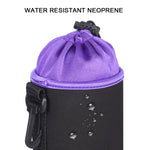 SLRカメラレンズバッグ マイクロ一眼レンズバッグ レンズ内側バイルバッグ 防水保護ケース ベルベット厚手付き、直径：10cm、高さ：18cm、直径：10cm、高さ：18cm