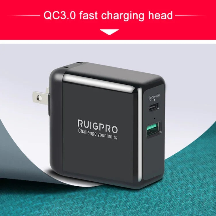 RUIGPRO USBトリプルバッテリーハウジング充電ボックス LEDインジケーター付き DJI OSMO Action 1用, 充電ボックス