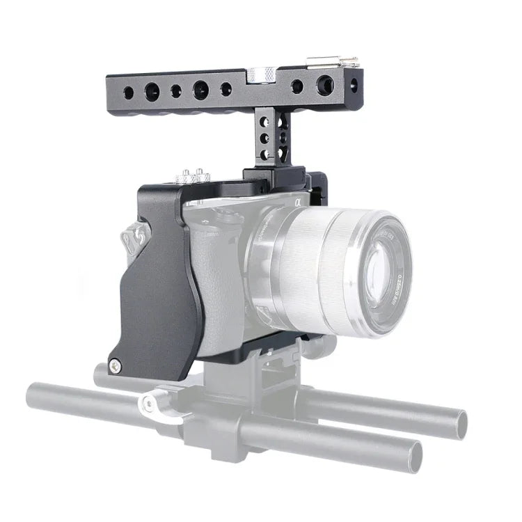 YELANGU C6 カメラビデオケージハンドルスタビライザー Sony A6000 / A6300 / A6500 / A6400用、ハンドルスタビライザー