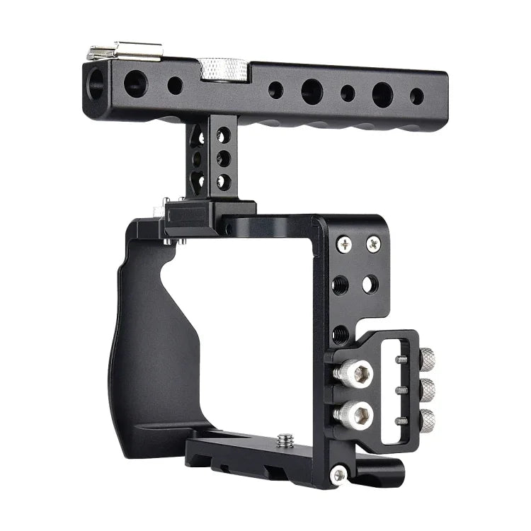YELANGU C6 カメラビデオケージハンドルスタビライザー Sony A6000 / A6300 / A6500 / A6400用、ハンドルスタビライザー