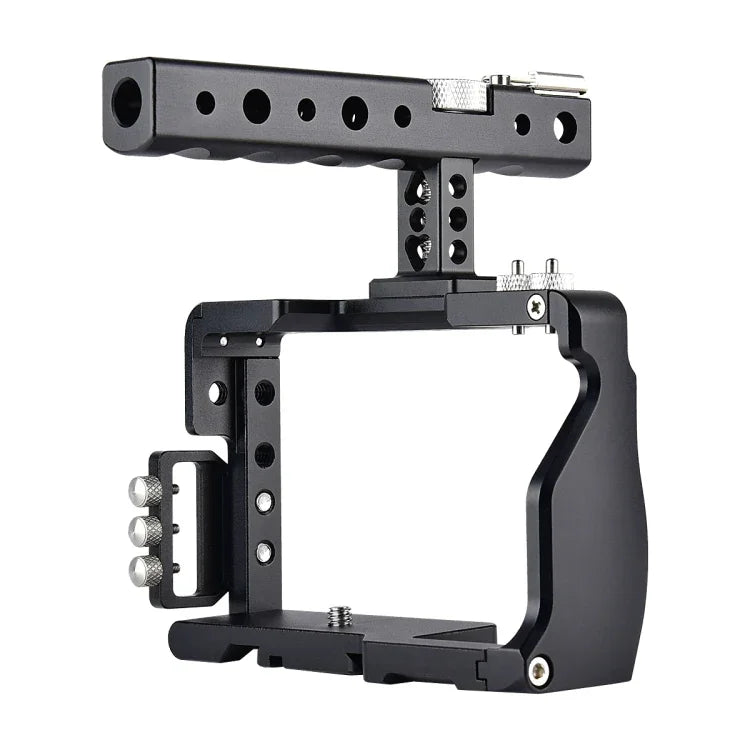 YELANGU C6 カメラビデオケージハンドルスタビライザー Sony A6000 / A6300 / A6500 / A6400用、ハンドルスタビライザー