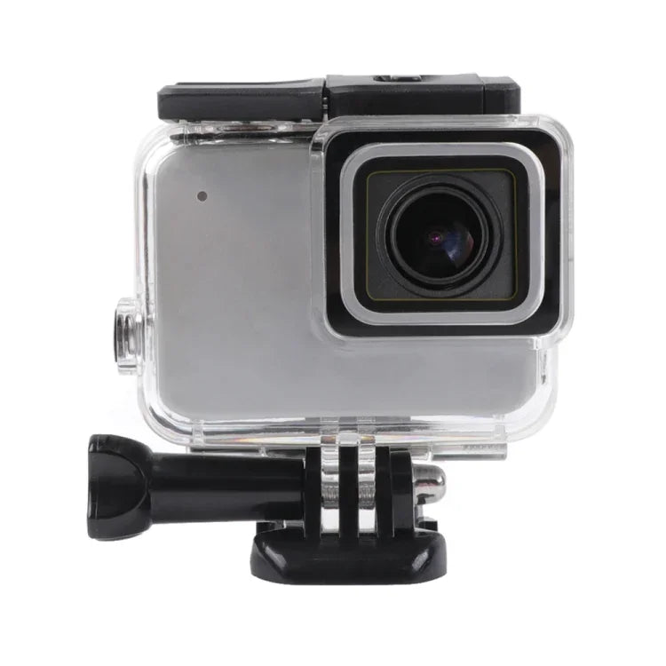 GoPro HERO7 ホワイト / シルバー用 スケルトンハウジング サイドホロー保護ケース バックル付き ベーシックマウント＆ネジ、サイドホロー